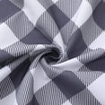 thumbnail image 4 of Plaid Valance for Bathroom, Buffalo Check Gingham Valance Curtains for Window Thick Water Resistant Rod Pocket Farmhouse Kitchen Valance Curtain Cafe Curtains, 56" W x 15" L,Grey/White, 4 of 7
