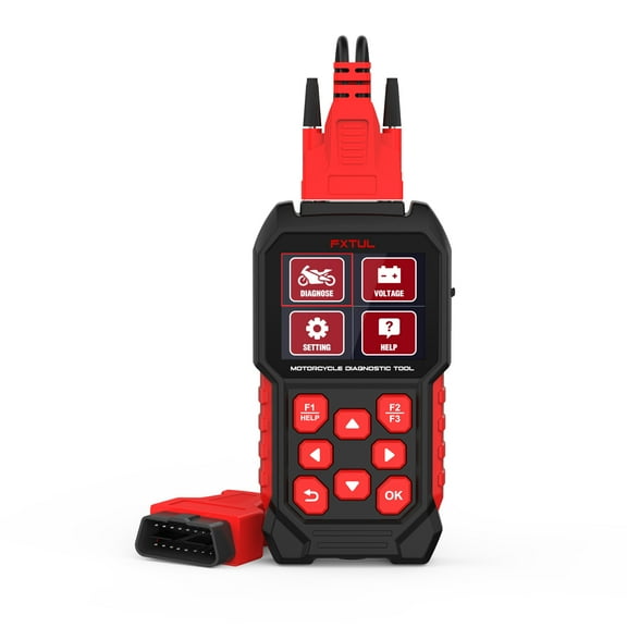 MRCARTOOL M4 Motorcycle Diagnostic Tool Read/Clear Fault Codes,Quick & Voltage Test Motorcycle Code Reader Scanner