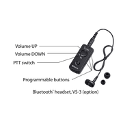 Icom VS3 with Charger, Microphone Headset for Bluetooth-Enabled Transceivers