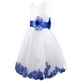 thumbnail image 6 of Aislor Flower Girls Petals Dress Bridesmaid Wedding Birthday Pageant Princess Recital Ball Gown, 6 of 7