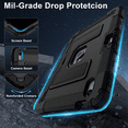 thumbnail image 3 of For iPad Air 4/5 10.9 inch & iPad Air 11 inch M4/M3/M2 (2026/2025/2024) Rugged Case Cover with Stand & Strap & Pencil Holder, 3 of 14