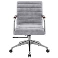 thumbnail image 3 of New Pacific Direct Tobin 23" Fabric Office Chair in Smash Gray/Chrome, 3 of 9