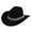 Black, variant on Cowboy Hat 7 1/4 Stylish Cowboy Hat For Men And Women Western Elegant Jazz Hat With Fringe Rhinestone Decorations For Casual And Party Wear, One Size