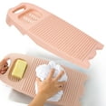 thumbnail image 2 of Xwjun Household Washboard, Laundry Washing Board, Non-Slip, Washboard For Hand Washing Clothes, Hand Wash Board, Manual Scrubbing Board, For Laundry, Home And Dormitory, Pink (17.7x7.9x2 Inch), 2 of 9