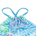 thumbnail image 3 of 2Pcs Kids Girl Tie Dye Bikini Set Fish Scale Ruffle Halter Swimsuit Toddler One Shoulder Bathing Suit Summer Outfits Set, 3 of 6
