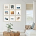 thumbnail image 4 of Instapoints 9 Piece Gallery Wall 8" x 8" Picture Frame Set with Decorative Art Prints & Hanging Template, 4 of 9