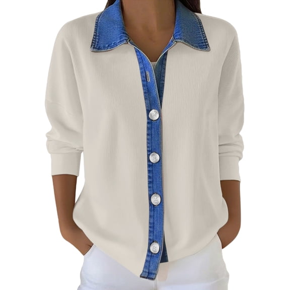 Cardigan Sweaters for Women Hemlock Fall Long Sleeve Knitted Button Down Shirts Lightweight Cardigan for Casual Tops Sweater