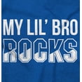 thumbnail image 2 of My Lil Bro Rocks Cute Brother Toddler Boy Girl T Shirt Infant Toddler Brisco Brands 5T, 2 of 6