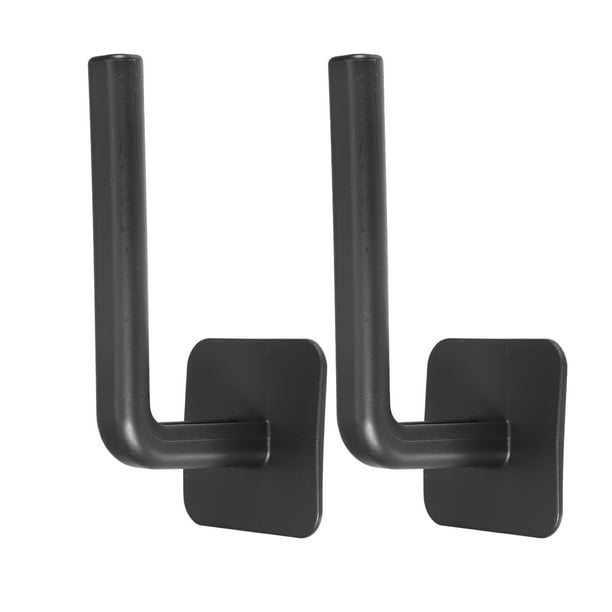 Ganchos para sombreros de béisbol, colgador organizador adhesivo para sombreros, estante para gorras de pared, para vestidor de dormitorio, negro, 2 uds.