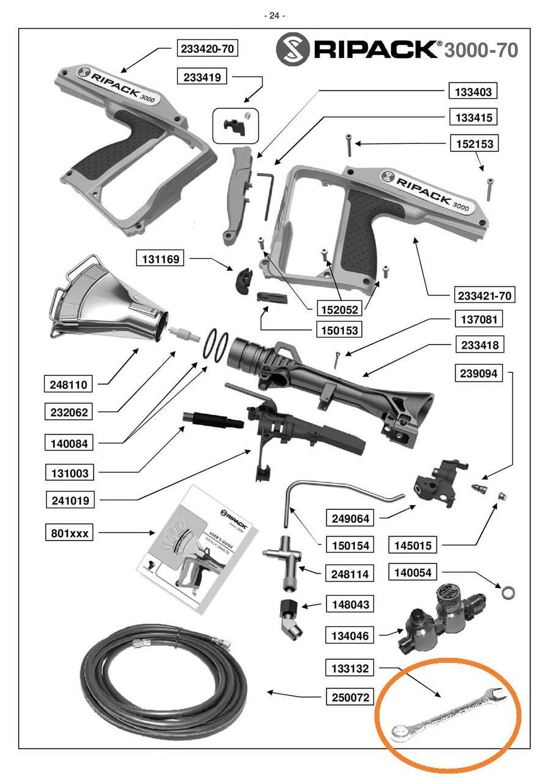 Ripack Heat Gun Wrench - Part #133238