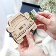 thumbnail image 4 of GiLiling Wedding Card Money Box Gift Greeting Money for Newlyweds Wooden Packaging Gift Money to Put Money Decoration Wedding, Wooden Crafts Wooden Wedding Purse, 4 of 6
