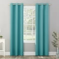thumbnail image 7 of Sun Zero Riley Kids Bedroom Blackout Grommet Curtain Panel, 40" x 84" in Surf Blue, 7 of 7