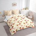 thumbnail image 2 of Homewish Funny Dachshund Dog 7-Piece Twin Bedding,Bow Cherry Bedding Comforter Set,Yellow,Pet Themed Decor,Polkadot Reversible, 2 of 8