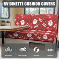 thumbnail image 6 of FOR U DESIGNS Santa Claus Socks Holly Print 3 Pcs RV Dinette Cushion Covers Non-Slip Camper Seat Covers Dinette Booth Sofa Sofa Slipover Pillowcase Christmas Decor for Travel Trailer Couch, 6 of 8