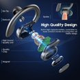 thumbnail image 3 of Sports Bluetooth Wireless Headphones with Mic IPX6 Waterproof Ear Hooks Bluetooth Earphones HiFi Stereo Music Earbuds Heasets, 3 of 7
