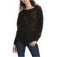 thumbnail image 2 of Free People Womens Not Cold In This Lace Knit Sweater, Negro, XS Free People Tejer, 2 of 2