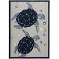 thumbnail image 2 of Nourison Aloha Coastal, Nautical & Beach Navy Blue 5'3" x 7'5" Area Rug, (5x7), 2 of 9