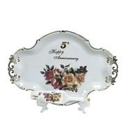 5th Anniversary Plate Set