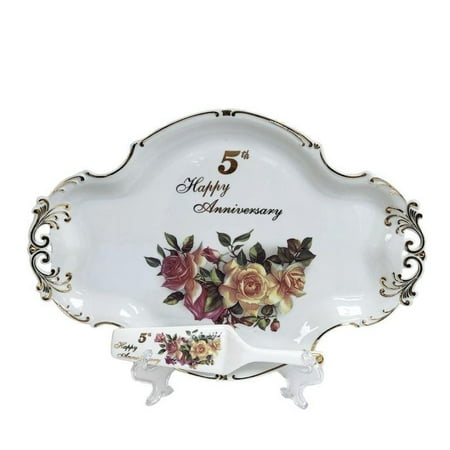5th Anniversary Plate Set