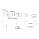 thumbnail image 2 of Peluca de abuela gris con Gafas y Joyas de perlas ANGGREK, 2 of 7