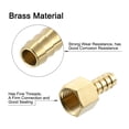 thumbnail image 4 of 6pack Brass Barb Fittings, 3/8" Barb x 3/8" NPT Female with 6pack Clamps for Water Fuel Air, 4 of 6