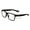 Matte Black, variant on Men Progressive Bifocal Reading Glasses - No Line - Clear on Top Sport Fashion Reader CR02 +1.25