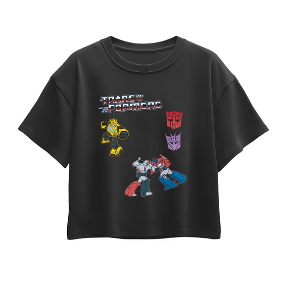 Transformers - Transformer Icons Short Sleeve Boxy Graphic T-Shirt