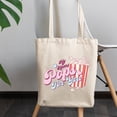 thumbnail image 2 of My Heart Pops for You with Retro Valentine's Day Popcorn Art Merch Gift, 12oz Canvas Tote Bag, 2 of 3