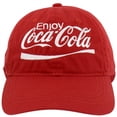 thumbnail image 5 of Coca-Cola Embroidered Logo Red Adjustable Hat, 5 of 5