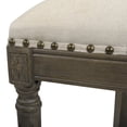 thumbnail image 6 of Paris 26.5" Farmhouse Counter Height Bar Stool with Backrest, Light Beige Linen, 6 of 6