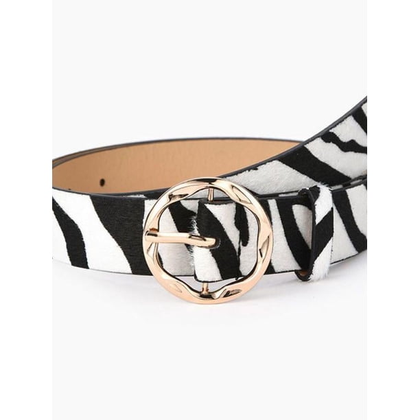Womens Leopard Print Belt for Jeans PU Leather Belt with  display picture 1