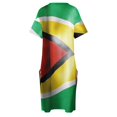 thumbnail image 4 of Vestido de noche de lujo para mujer traje holgado con bolsillo y bandera de Guinea, 4 of 6