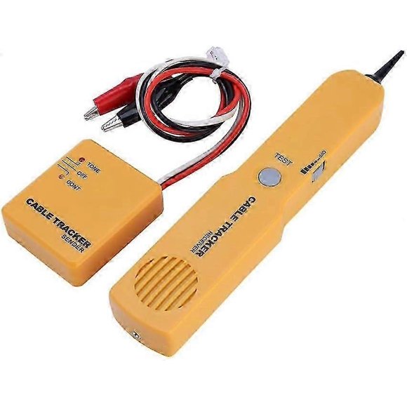 Professional cable finder and tone generator for wire management, circuit tester with RJ11 plug ensures safe and efficient cable tracing
