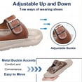thumbnail image 2 of Men's Adjustable Orthotic Sandals Comfort Casual Summer Buckle Sport Lightweight Waterproof Handmade Slippers Brown 11.5 US-12 US, 2 of 7