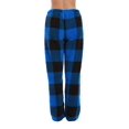 thumbnail image 3 of Just Love Women's Plush Pajama Pants (Big Plaid - Royal, X-large), 3 of 3