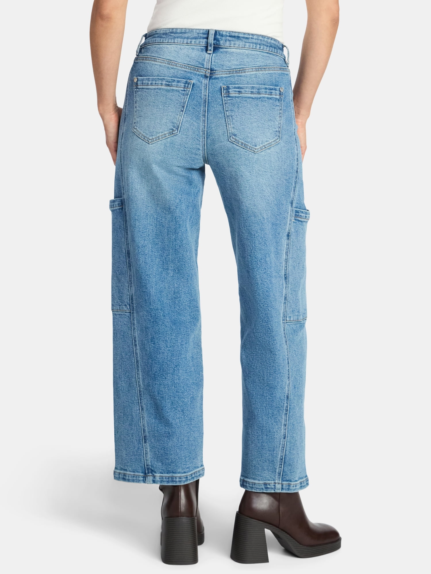 Madden NYC Women's Straight Leg Skater Jeans, 29" Inseam, Sizes 00-18