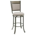 thumbnail image 2 of Home Square 2 Piece Upholstered Bar Stool Set with Metal Base in Pewter, 2 of 11