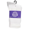 thumbnail image 2 of SOCKS'NBULK Big & Little Kids Lightweight Cotton Crew Socks Bulk, Homeless Donation Cheap, Wholesale Sock (60 Pairs White Little Kids / Gray Heel and Toe), 2 of 5
