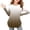 Brown, variant on Loopsun Girls Long Sleeve T Shirts, Toddler Girl Print Crew Neck Long Sleeve Side Slit Shirt Tops Mint Green, 4-5 Years