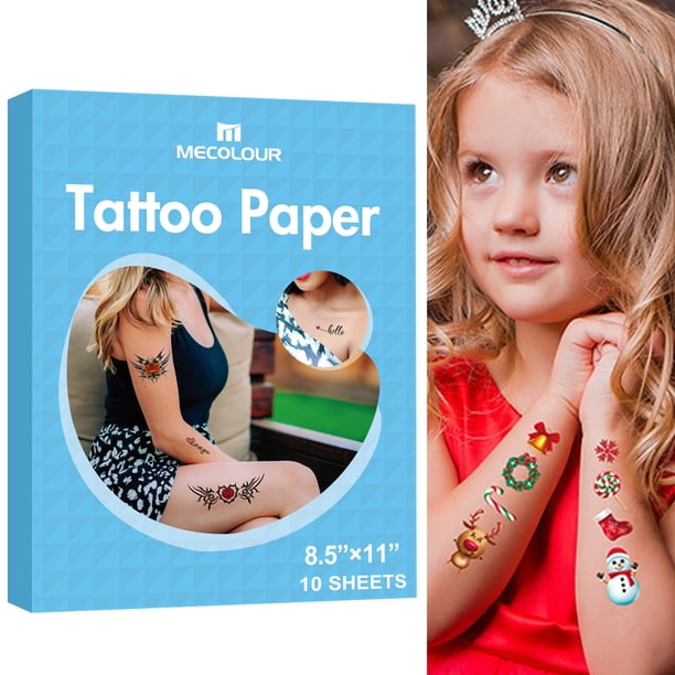 Papel de tatuaje temporal imprimible MECOLOUR para impresora LÁSER