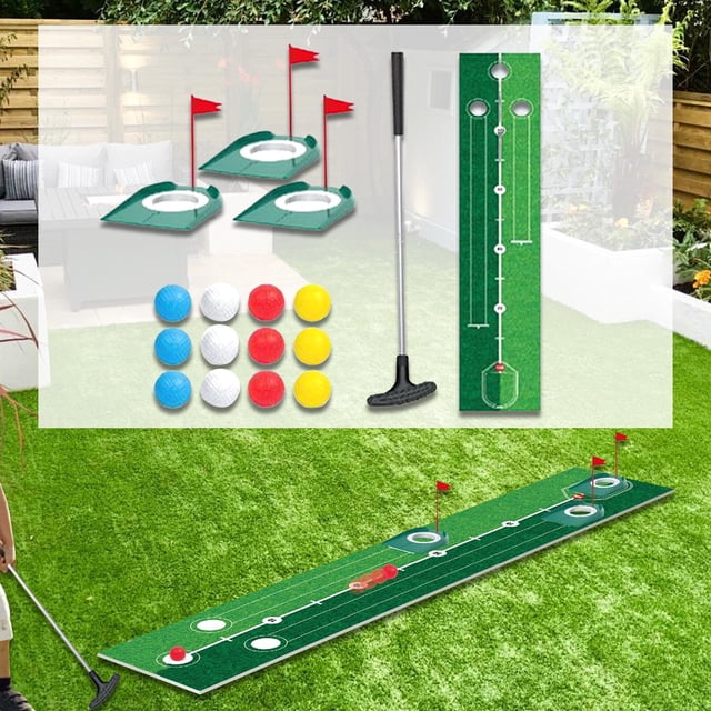 Juego De Golf Portátil Para Niños Con Pelotas Para Patio, Interior Y Exterior.