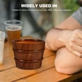 thumbnail image 6 of Niceauty Reusable Coffee Cup With Lid Wooden Cup Dark Brown For Beer Lovers Elegant And Fashionable 1Pack, 6 of 8