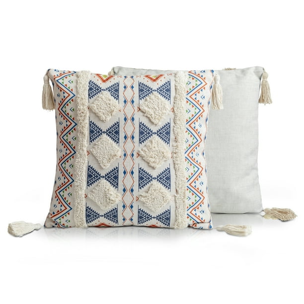 Cojines Decorativos Sala Yellow Mellow Raga Boho Style 2 Pzs