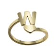 thumbnail image 3 of Fashion 26 English Letter Opening Rings Stainless Steel Girls Love Retro Jewelry, 3 of 9