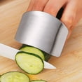 thumbnail image 4 of 1pc, Finger Guard Stainless Steel Finger Guard For Slicing Reusable Finger Guard Kitchen Finger Guard Metal Finger Guard Cutting Protector Safety Cutting Tools Kitchen Accessaries Kitchen Tools, 4 of 5