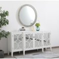 thumbnail image 3 of Élégant Decor MR53636 Miroir Rond 36 Po en Chevron - 18,5 x 18,5 x 0,16 Po., 3 of 3