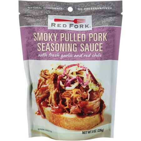 Red Fork Smoky Pulled Pork Seasoning Sauce, 8 oz, (Pack of