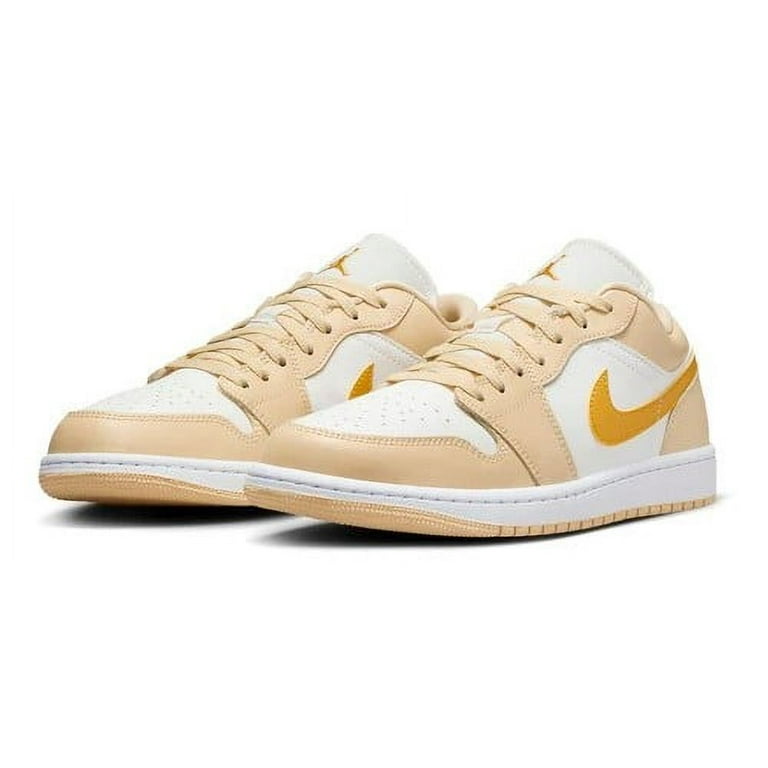 ★NIKE WS Jordan 1 Low Sail Yellow Ochre★ Women's Air Jordan 1 Low Sail/Yellow Ochre-Pale Vanilla