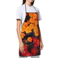 thumbnail image 3 of Fuzoiu Marigold Flowers In Different Colors Print Waterproof Apron, Kitchen Apron for Women Men Chef, Apron for Christmas Dinner Party Cooking Baking Crafting House Cleaning Kitchen, 3 of 7