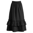 thumbnail image 6 of Girls' Casual Tiered Maxi Skirt with Elastic Waist, 6 of 7